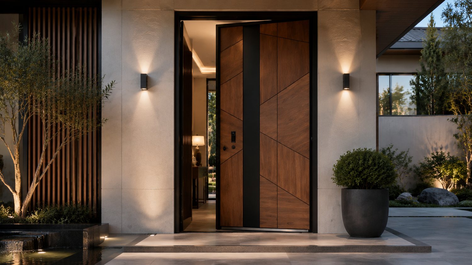 Custom metal entrance door product visual